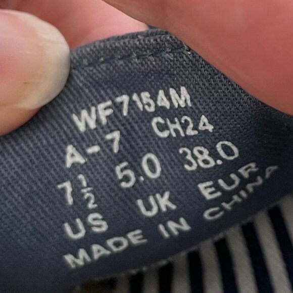 Keds Charter Nautical Casual Slip On Canvas Deck Shoes Blue + White Sz 7.5 - Picture 10 of 11